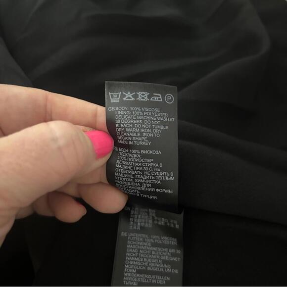 NEW Reiss Andi Graphic Floral Square Neck Long Sleeve Dress, size 10 - Picture 7 of 8